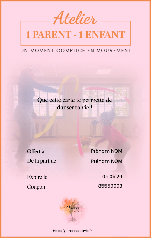 Carte cadeau parent enfant